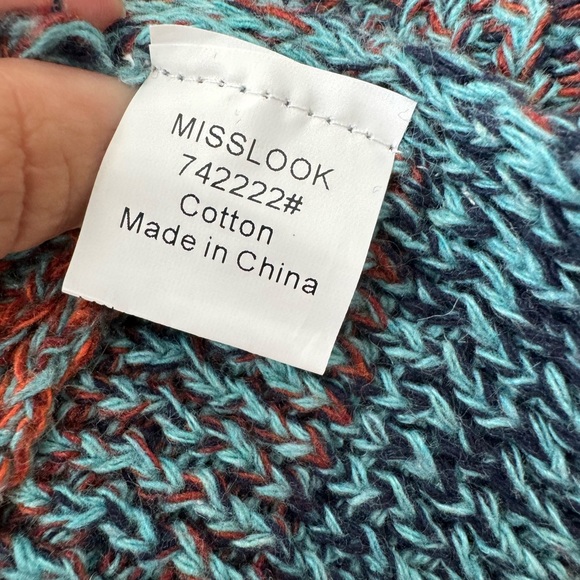 MISSLOOK Multicolor Knit Shrug M/L/XL Versatile Adjustable Women Top Wrap - Picture 7 of 12